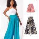 New Look Easy Misses' Loose-Fitting Shorts and Wide Leg Pants Sewing Pattern Kit, Design Code N6756, Sizes 10-12-14-16-18-20-22, Multicolor