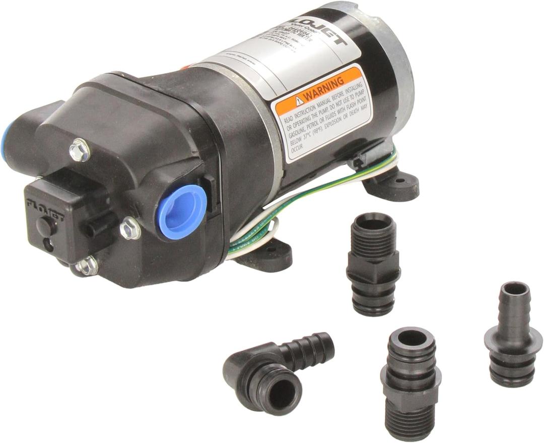 Flojet 04406043A 3.3 GPM 35 PSI 115V Quiet Quad Water Pump System