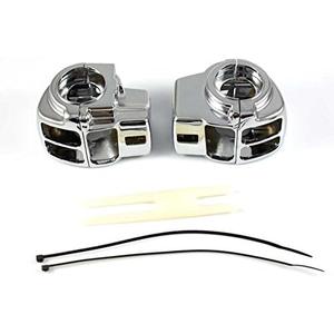 Motorcycle Chrome Switch Housing Cover For Harley-Davidson Road Glide Custom FLTRX Electra Classic FLHTC