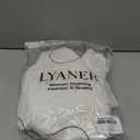 LYANER Women's Jumpsuit Lantern Long Sleeve Ruffle Layer Tie Mini Short Romper (Medium, Pure White)