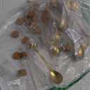 Hoolerry 24 Set Tea Party Favors Bulk Rustic Wedding Favor for Guest with 4.13'' Glass Tea Jar Stainless Steel Teaspoon Gift Tag Drawstring Organza Bag and Rope, Thank You Gift for Wedding Party