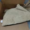 WINDRACING Cat Bed - Cat Cave House Tent with Washable Cushioned Pillow, Soft Kitten Beds, Pet Furniture (Large, Beige) (17.5 x 17.5 x 17.5 Inch)