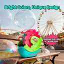 Bubble Machine for Toddlers Kids & Pets, with 8oz Safe Solution, Extra Large & Bubbles in Bubble Maker, Children & Pets Dog Toys Gift, Indoor/Outdoor Birthday Wedding Party Bubble Blower