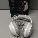 CM7002 Gaming Headset for PS5, PS4, PC, Mac, Switch, Xbox Series, Surround Sound RGB Gaming Headphones with Noise Canceling Microphone, 50MM Dynamic Drivers, 3.5MM Audio Jack, Light White