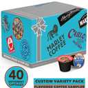 Crazy Cups Flavored Coffee Pods Variety Pack, Fully Compatible With All Keurig Flavored K Cups Brewers, Coffee Sampler, 40 Count (EXP 12/29/26)