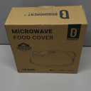 Microwave Splatter Cover with Water Steamer, Upgraded Microwave Cover for Food with Handle, Clear Plate Covers, Splatter Guard, Kitchen Essentials Gadgets, House Warming Gifts New Home, 10 Inch (Grey)