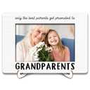 DNEULYR Grandparents Picture Frame 4x6, Baby Announcement Pregnancy Gifts for Grandma Grandpa, Baby Reveal Gifts for New Grandparents Picture Photo Frames for Desk Tabletop Decorations
