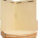 Amazon Basics Manila File Folders with Fasteners for Organized Filing, Letter Size, Beige, 50-Pack
