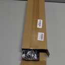 SMODBRODRE Curtain Rods for Window 32 to 120, Black 5/8 inch Splicing Single Window Curtain Rod Set with Brackets