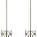 EAPUDUN Pendant Light (2 Packs), Kitchen Lights Ceiling Hanging, Kitchen Light Fixtures Brushed Nickel Finish, Farmhouse Pendant Lighting for Kitchen Island Room-PDA1353-B-BNK