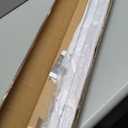 LazBlinds Cordless 1" Vinyl Mini Blinds for Indoor Windows - Light Filtering Horizontal Window Blinds & Shades, 34" W x 36" H, White
