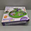 Flooyes Dinosaur Sit and Spin Toys for Toddlers Boys 1 2 3 Years Old, Birthday Gift for Boys Age 2-4 with LED Lights and Music, 360 Spin (Multicolour)