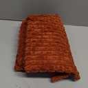 Kevin Textile Fall Soft Velvet Solid Square Decorative Cushion Cover Handmade Pillowcase with Hidden Zipper for Seasonal Autumn 2 Packs 18x18 Inch Burnt Brick