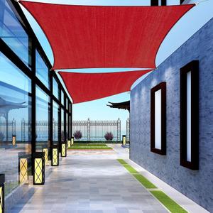 Rectangle 8' x 12' Red Sun Shade Sail Canopy Awning for Patio Backyard Lawn Garden Outdoor Activities Grade UV Block Mesh Netting, We Can Make Custom Sizes
