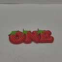 One Letter Sign for Berry First Birthday Decor: Strawberry Themed 1st Birthday Table Centerpieces, Free Standing Wooden Word Sign for 1st Party Decorations Girl, 1 Year Old Photo Booth Props