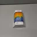 Dripless Hanukkah Candles Deluxe Sunburst Tri Colored Hand Decorated Hanukkah Candles 45 Count for All 8 Nights of Hanukkah 1-Hour Burn Time