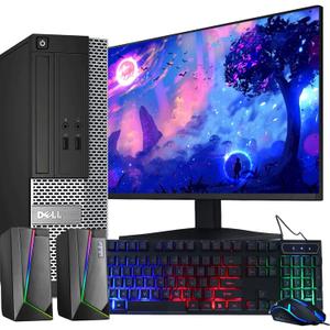 Dell OptiPlex Computer Desktop PC, Intel Core i5 3rd Gen 3.2 GHz, 16GB RAM, 2TB HDD, New 22 Inch LED Monitor, RGB Keyboard and Mouse, WiFi, Windows 11 Pro 