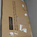 Bamboo Cutting Board, 30"x20" Extra Large Noodle Board with 4 Removable Feet, Juice Groove, Wooden Stove Top Covers for Electric Stove, Gas Burners, Counter Space (Natural - Curved Edge)