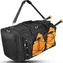MATEIN Extra Large Catchers Gear Bag, 90 L Baseball Bag with Vented Shoes Compartment and Bat Holder for Baseball Equipment, Softball Duffle Fits Batting Mitten, Tball Gear, Helmet for Adult Men