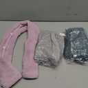 3Pack Toilet Seat Cover,Bathroom Soft Thicker Warmer with Snaps Fixed Stretchable Washable Fiber Cloth Toilet Seat Covers Pads (Gray,Pink,Green)