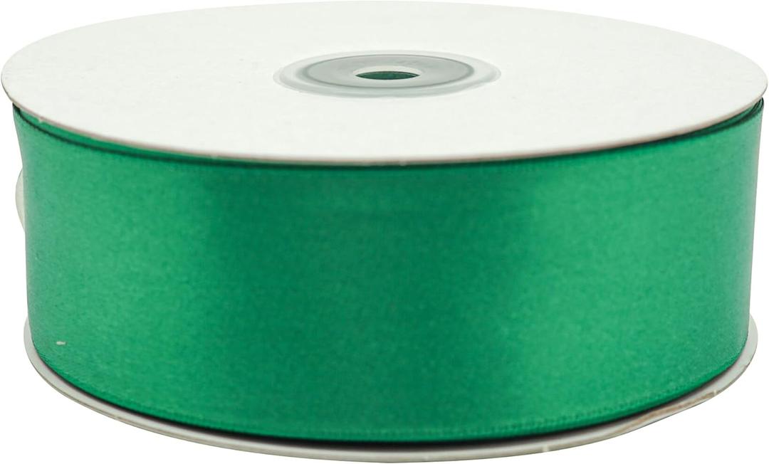 Lassos Boutique 1.5" x 50 Yard Single Faced Inch Satin Ribbon Art Sewing Party Favor Gift Christmas Birthday Ribbon (Emerald Green)