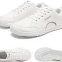 HOBIBEAR Unisex Wide Toe Shoes Minimalist Barefoot Canvas Sneakers Lace-up Walking Shoes for Men Women, EUR 39