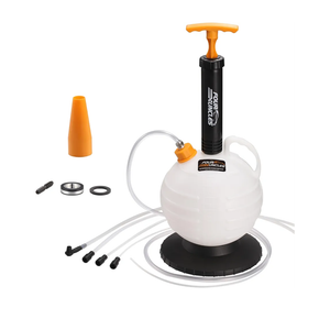 FOUR UNCLES 6L Manual Oil Extractor Pump - Fluid Extractor with 59" Main Hose, Three 41" Extension Tubes for Automotive Oil Change, a Brake Bleeding Hose for Brake Fluid Change