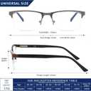 Bifocal No Line Progressive Multifocus Reading Glasses Men Multifocal Reader Blue Light Computer Metal Frame Eyeglass