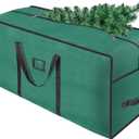 EMOMAS 9ft Heavy Duty Christmas Tree Storage Bag - Waterproof 600D Oxford Fabric, Reinforced Handles, Dual Zippers & Wide Opening. Christmas Tree Box. Solve Post - Holiday Storage Hasslesgreen