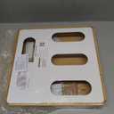 KitchenEdge 4-Slot Bag Organizer, Wall Mountable, Bamboo
