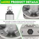 48" Deck GY20050 Spindle Rebuild Kit for John Deere L120(2002-2004) L130, Include 3 Spindles GY20785, 3 Blades GY20568, 1 Idler GY22082 GY20629, 2 Idlers GY22172 GY20067, 1 139" Belt GX20305 GY20571