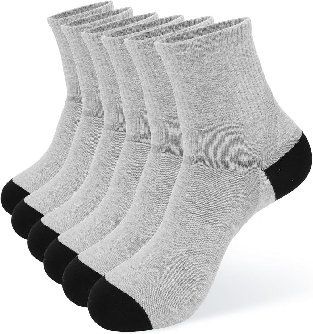 Men'S Sports Socks Size 8-11, Ankle Support, Ankle Protection, Seamless Cushioning Design, Moisture Wicking (XS)