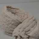 Bedsure Waterproof Dog Blankets for Large Dogs - Soft Pet Cat Blanket Corduroy Fleece for Couch Bed Protector Washable, Cozy Calming Reversible Furniture Protection for Puppy,50"x60", Cream (XL(50x60")-1pc)