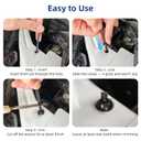 100PCS Nylon Universal Cable Tie Buckle Zip Ties - Heavy Duty Self-Locking Cable Tie Buckles Clips for Car Auto Bumper Fender Repairs, Multipurpose Plastic Fasteners for Automotive Use