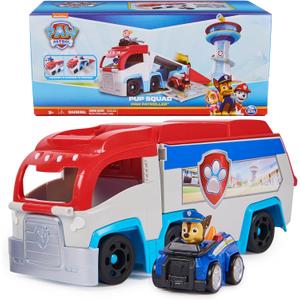 Paw Patrol: Pup Squad Patroller Team Vehicle, Toy Truck with Collectible Chase Toy Car, Kids Toys for Boys & Girls Ages 3+