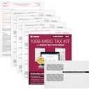 Adams 1099 MISC Forms 2025, 4-Part Kit for 12 Recipients, Includes Envelopes, QuickBooks Compatible, eFile Access and Printing Through Adams Tax Forms Helper Software (1017227)