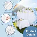 EMART Arch Backdrop Cover Set of 3(6FT/6.6FT/7.2FT) - Spandex White Arch Covers Fitted Arch Backdrop Stand for Wedding, Birthday, Baby Shower Decor