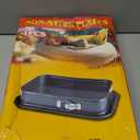 Springform Cake Pan, 9.5 x 9.5Inch Square Cheesecake Pan, Tiramisu Bakeware with Nonstick Removable Bottom, Non-Stick Baking Pan Mold Leakproof - Black