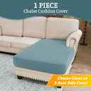 BT.WA Sectional Couch Covers for Sofa Cushion L Shaped Couch Cover Washable Soft Couch Cushion Covers Stretch Sofa Slipcovers(1-Piece for Loveseat or Sofa 2-Seater, Blue)