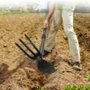 Adjustable Garden Hoe Multi-Purpose Weeding & Digging Tool with Ergonomic Handle, Length (16"-60"), Rust-Proof Coated Steel, Heavy Duty for Farm, Yard, Gardening