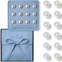 Maplefield The Little Things Double-Sided Pearl Veil Weights  12 Magnetic Non-Damaging Bridal Accessories and Bride Presents for Securing Long Wedding Trains at Outdoor Ceremonies