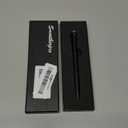 SMOOTHERPRO Bolt Action Pen, Stainless Steel Erasable Ballpiont Pen Compatible with Pilot FriXion Refill, EDC Pen for Writing, Black (SSF020S)