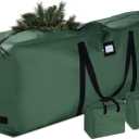 ZOBER Christmas Tree Storage Bag - With 2 Ornaments Accessories/Garland Bags - Fits 9 Ft Trees - 600D Oxford Fabric Christmas Tree Bag For Storage Box For Xmas - Strong, Durable Handles - Green