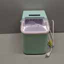 NEWBULIG Countertop Ice Maker Machine with Handle, Portable Ice Maker