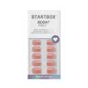 BTArtbox Press On Nails Short - Nude Square Nail Tips Glue On Nails, Reusable Stick On Nails in 16 Sizes - 32 Soft Gel Fake Nails Kit, Cinnamon