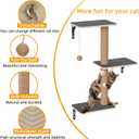 5-in-1 Cat Wall Shelves Set with Hammock, Wall-Mounted Cat Furniture Includes Condo, Bridge, Ladder & Steps for Indoor Cats, Safe & Stable (Gray)