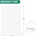 Corrugated Plastic Sheet for Indoor and Outdoor Use - 4 Mm Thick Poster Board, 24x36 Inches - Pack of 2 White Plastic Board Sheets - Waterproof Coroplast Sheets and Lightweight Blank