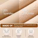 Fleece Lined Tights Sheer Women - Fake Translucent Warm Pantyhose Leggings Sheer Thick Tights for Winter (XXXL)