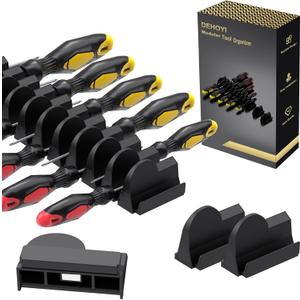24pcs Magnetic Modular Screwdriver Organizer and Wrench Organizer for Tool Drawer and tool box. Modular & Expandable Screwdriver Holder with magnet, gift for brother and father.