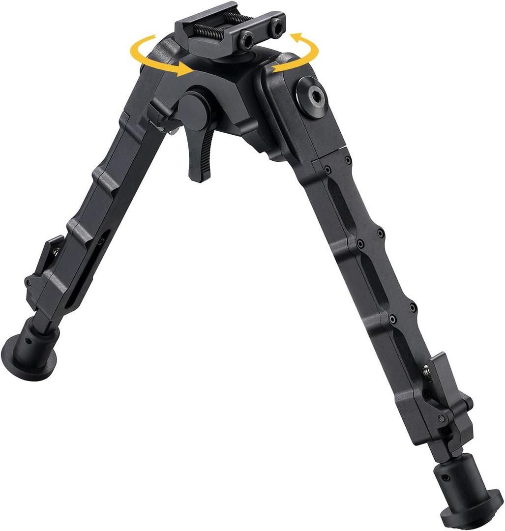 CVLIFE Bipods for Rifles Tiltable Swivel Rifle Bipod Adjustable Attach Directly Stability for Shooting
